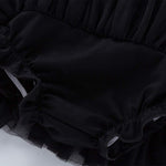 Anbaby Baby Girls Soft Tutu Skirt Toddler Ruffled Pants Diaper Cover Black 3-6M