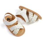 RVROVIC Baby Boys Girls Sandals Premium Soft Anti-Slip Rubber Sole Infant Summer Outdoor Shoes Toddler First Walkers(0-6 Months Infant,A5-White)