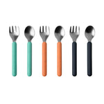 Boon Chow Silicone Plate Set - 3 Unbreakable Divided Toddler Plates - Baby Plates for 6 Months and Up - Baby Led Weaning Supplies - Mint Multicolor