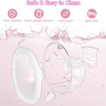 Wearable Breast Pump,Hands Free Upgraded Mobile Flow | S33, App Discreet Control with 3 Modes & 15 Levels, Portable Electric Breast Pump with 17/19/21/24MM Flange, Leak-Proof Design (2 Pack, Pink)