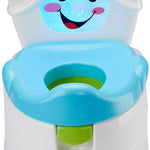 Fisher-Price Toddler Toilet Learn-to-Flush Potty Training Seat with Lights Sounds Phrases and Removable Potty Ring