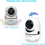 HelloBaby Baby Monitor with Remote Pan-Tilt-Zoom Camera and 3.2'' LCD Screen, Infrared Night Vision (Black)