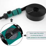 Bobor Trampoline Sprinkler for Kids, Outdoor Backyard Water Park Fun Summer Outdoor Water Sprinkler Toys for Boys Girls (Black, 39ft)