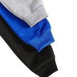 Nivne Tco Toddler Boys Sweatpants 3pcs Dinosaur Graphic Print Pants Set Bow Rope Decor Elastic Waistband Jogger Pants (US, Age, 3 Years, Black+Grey+Bright Blue)