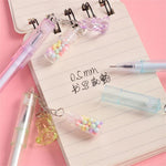 Calsgkspray Gel Pen Pendant Pen Cute Drifting Bottle Bear Pendant Gel Pen Stationery Sweet Lovely Erasable Pens School Office Supplies Rollerball Pens(bear random 1pc)