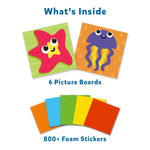Skillmatics Foam Sticker Art Activity - Under The Ocean, Mess-Free Fun for Kids, 800+ 3D Foam Stickers, DIY Felt Craft Kits, Gifts for Girls & Boys Ages 3, 4, 5, 6, 7