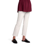 Motherhood Maternity Women's Maternity Super Stretch Secret Fit Belly Ankle Skinny Work Pant, White, Large