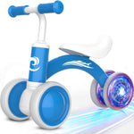 Colorful Lighting Baby Balance Bike Toys for 1 Year Old Girl Gifts, 10-36 Month Toddler Balance Bike, No Pedal 4 Silence Wheels & Soft Seat Pre-School First Riding on Toys, 1st Birthday Gifts.