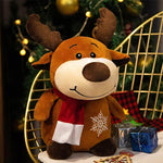 Santa Claus Plush Toy, 8" Santa Claus Stuffed Toy, Christmas Plush Toys Xmas Decoration Indoor (Reindeer)