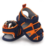 HsdsBebe Infant Baby Boys Girls Summer Beach Sandals Breathable Athletic Anti-slip Soft Sole Newborn First Walker Crib Shoes