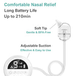 Koalababy Electric Nasal Aspirator for Baby – Hospital-Grade Nose Suction, 9 Suction Levels, Baby Nose Sucker, Nasal Cleaner, Night Light & Music, Soft Silicone Tips, Travel Bag