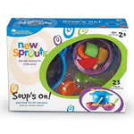 Learning Resources New Sprouts Soup's On, Ages 2 and Up Toddler Learning Toys, Pretend Play Food Set, Kitchen Toys for Kids