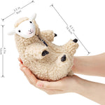 Shaved Sheep Stuffed Animal, Sheep Plush Toy, Cute Plushie for Girls, Sleeping Pet Buddy, Lamb Stuffed Animal Best Birthday Gifts for Women Boys Teens, Small Plush Toy