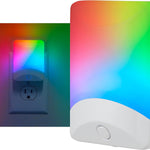 GE Color-Changing LED Night Light, Plug Into Wall, Dusk to Dawn Sensor, Ambient Lighting, for Bedroom, Childrens Room, Nursery, Safety Rated, 1 pack, 34693