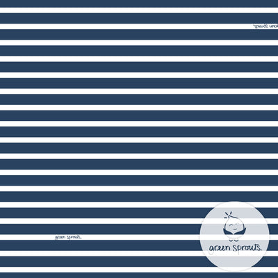 Green Sprouts Boys' Snap Swim Diaper, Navy Stripe, 12 M