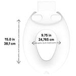 Ingenuity: ity by Ingenuity Flip & Sit Potty Seat (White) – Easy to Set Up & Remove Potty Training Seat That Attaches to Adult Toilet Seat