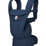 Ergobaby Omni Deluxe Baby Carrier for Newborn to Toddlers 0-48 Months (7-45 lbs) - 4-Position 100% Premium Cotton Baby Carrier with Ergonomic Support, Storage Pockets, and Sun Hood - Midnight Blue
