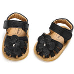 Zoolar Infant Boys Girls Sandals Breathable Premium Baby Summer Outdoor Casual Beach Shoes Lightweight Toddler Flower Bowknot Anti Slip Rubber Sole Newborn Prewalker First Crib Shoes