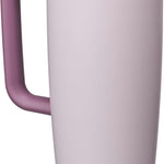 Owala FreeSip Tumbler Insulated Stainless Steel Water Bottle with Built-in Straw and Side Handle, For Travel, Work, School, and Sports, 40oz, BPA Free, Leak Proof, Black Cherry