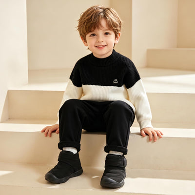 FEETCITY Baby Snow Boots Infant Winter Shoes Boys Girls Toddler Cozy Fleece Ankle Booties Warm Socks Shoes