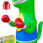 Inflatable Dinosaur Punching Bag for Kids – Bop Bag for Toddlers and Children Ages 3-14 – 47" Blow Up Toy with Bounce-Back Action – Fill Base with Sand or Water