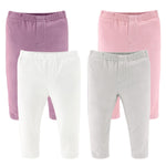 The PeanutShell Baby Girls Jeggings Set of 4-6-9 Months Size Jeans, Soft and Stretchy Pants, Girl Leggings, Infant and Toddler Clothes - Multicolor