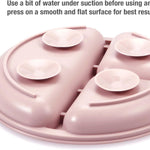 PandaEar Silicone Baby Feeding Set | 9PCS Baby Led Weaning Supplies Self Feeding Utensils | Divided Suction Plate Bowl Bibs Sippy Cup with Baby Snack Container Spoons Forks (Pink)