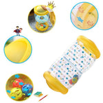 QINGBAO Baby Crawling Toy Fitness Toys Exercise Your Baby's Hearing and Touch Exercise Your Baby's Muscles and Coordination (Yellow)