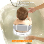 Baby Bath Seat for Babies 6 Months & Up - 360°Protection Bath Seats for Babies Sitting Up | Baby Infants Bath Chair with Temperature Alert & Cushion | Toddler Bath Seat Newborn Baby Bathtub Seat