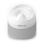 Ingenuity Ready Set Go Potty Training Toilet, Removable Bowl, Non-Skid Bottom, Wide Stable Base, Age 18 Months & Up, White & Grey