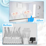 8 Pcs Clear Flat Breast Milk Freezer Storage Organizer, Space Saving Breastmilk Freezer Tray for Breastfeeding Bag Organization, Reusable Breastmilk Storage Containers, 7.48 x 5.11 x 0.67 in