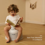 Tinyiota Toddler Potty Training Toilet, Removable Bowl with High Splash Guard, Assembles in Seconds, Easy-Clean and Travel-Ready for Boys and Girls Ages 6 Months to 3 Years (Gray)
