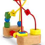 Melissa & Doug First Bead Maze - Wooden Educational Toy 4.2 x 7 x 8.6 inches ; 1.3 pounds