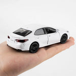 RMZ City 1:36 Camry XSE Car Model, Diecast Pull Back Model Toy Car, Doors Open, Collection Kids Toy for Aged 3 and up, Gift White