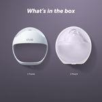 Elvie Curve - Manual Wearable Breast Pump - Hands-Free, Kick-Proof, Portable Silicone Pump that Can Be Worn in-Bra for Gentle, Natural Milk Expression - Breast Feeding Essentials