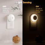 fesnne Night Light, Night Lights Plug into Wall, Dusk to Dawn Sensor Warm White Led Night Light 0.5W, 2 Pack Nightlight for Adults, Bedroom, Bathroom, Hallway, Kitchen
