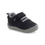 Stride Rite 360 Unisex Child Taye 2.0 First Walker Shoe, Black, 3 Infant