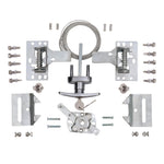 Garage Door Lock Kit with Spring Latch （Including All Hardware） Garage Door Lock Set Fits 1-3/8" Through 2" Thick Doors(Random Keyed) for Single/Double max Width to 18ft