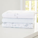 Delta Children Fitted Crib Sheets for Girls and Boys - 100% Organic Cotton Crib Sheet for Standard Crib and Toddler Mattresses - 28x52 Inch - GOTS Certified (Pack of 3), Sea Life