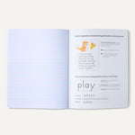 Amazon Basics Primary Composition Notebook, 9.75" x 7.5", 100 Sheets, Multiple Colors, 3-Pack