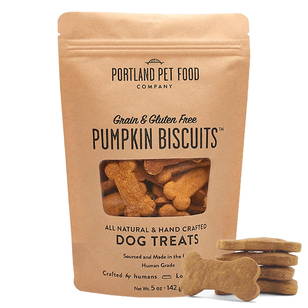 Portland Pet Food Company Healthy Dog Treats Variety 3-Pack - Grain-Free, Human-Grade, Gingerbread, Pumpkin and Bacon Dog Treats Multipack - Natural Dog Training Treats & Biscuits Made in the USA Only