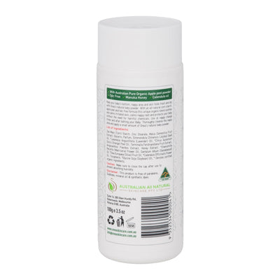 ONEA Organic Baby Apple Powder - Talc Free - Protection Against Diaper Rash and Irritation - for Baby’s Sensitive Skin - Enriched with Australian Apple Peel Powder and Manuka Honey - 100 Gram