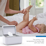 Deluxe Baby Wipe Warmer and Baby Wet Wipes Dispenser Smart Precise Temperature Control with Multiple Heating Modes Large Capacity Diaper Wipe Warmer(White)