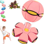 Magic Bouncing Ball, Magic Flying Saucer Bouncy Ball, Pop up, Dual Form Freely Switchable Toy with 6 Light, Parent-Child Interaction, Suitable for Indoor & Outdoor