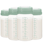TOVVILD 10oz Breast Milk Storage Bottle for Momcozy 22oz Breast Milk Cooler, Collection Bottle Container for Fridge, Pumping Bottles Compatible with Spectra Wide Neck Flange, 4PCS