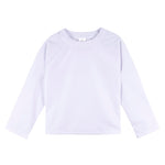 Gerber Unisex Baby Toddler UPF 50+ Long Sleeve Rashguard Swim Rash Guard Shirt, White, 3-6 Months US