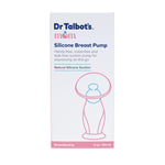 Dr. Talbot’s Mom’s Silicone Breast Pump – Hands-Free, Leak-Free Suction Pump with Soft Natural Cup, Ball Stopper & Suction Base for Easy, Quiet Breast Milk Expression at Home or On-The-Go