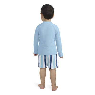 Long Sleeve Rash Guard Swim Suit 2-Piece Outfit Set