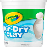 Crayola Air Dry Clay (5lbs), Natural White Modeling Clay for Kids, Sculpting Material, Bulk Craft Supplies, Teacher Classroom Must Haves for School