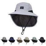 ZOORON Kids Sun Hat with Neck Flap UPF 50+ UV Protection Wide Brim Breathable Fishing Safari Beach Summer Hat for Boys Girls Lightgrey